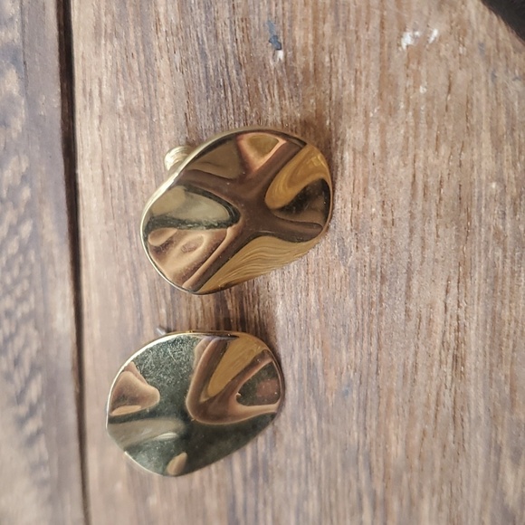 E935 crinkle wave earrings - Picture 2 of 2